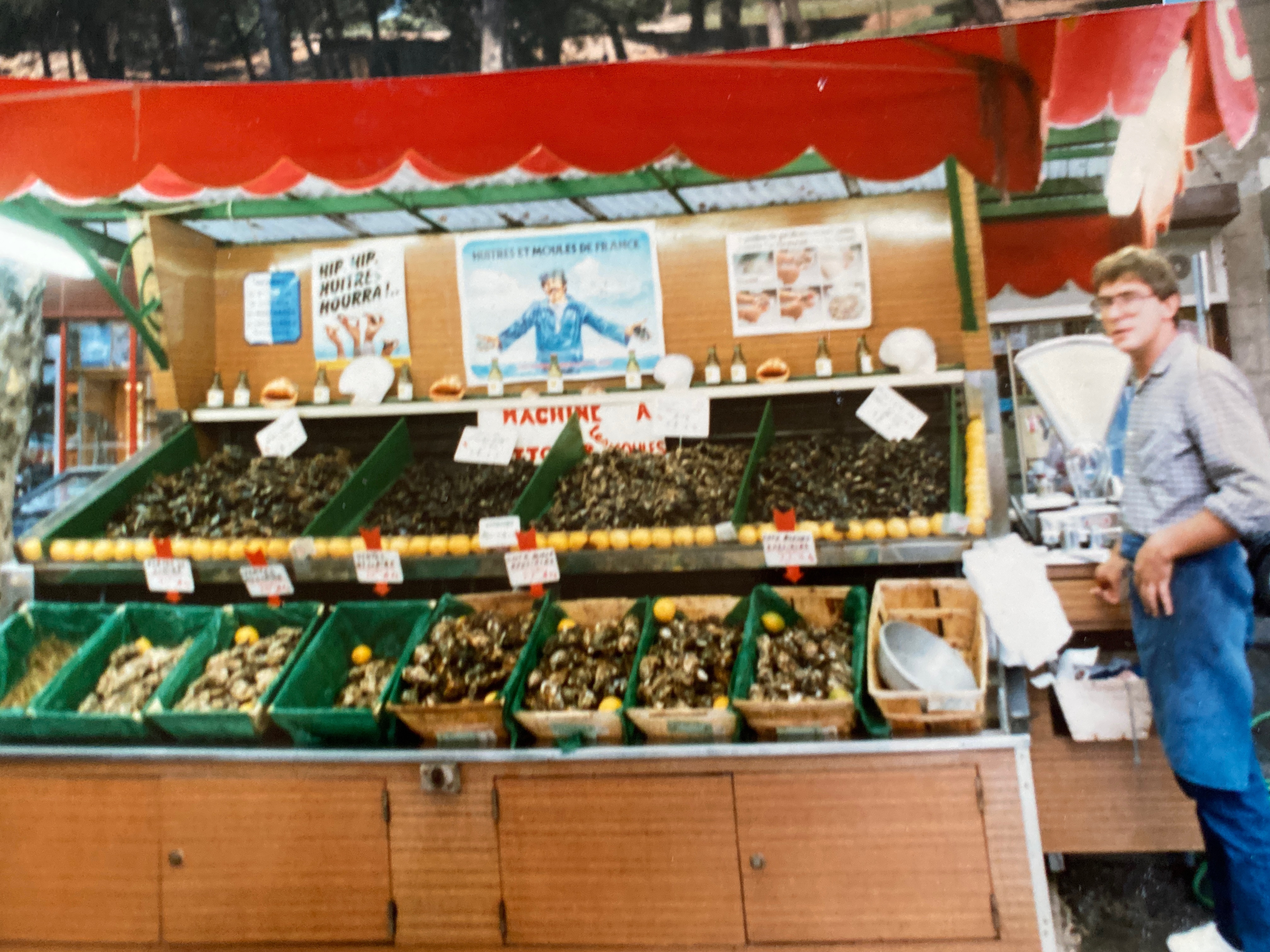 Le début du kiosque pierrot coquillages dans les années 80